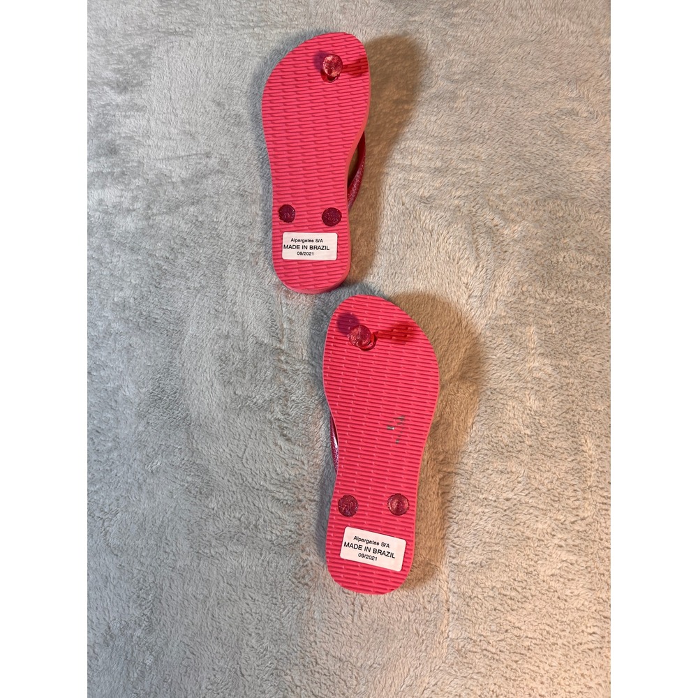 Havaianas Disney Princess Flip Flops Girls Sleeping Beauty Aurora Pink 1Y - Picture 3 of 3